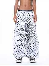 Men's Star Polka Dot Print Joggers