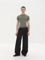 Lightweight Ribbed Short Sleeves