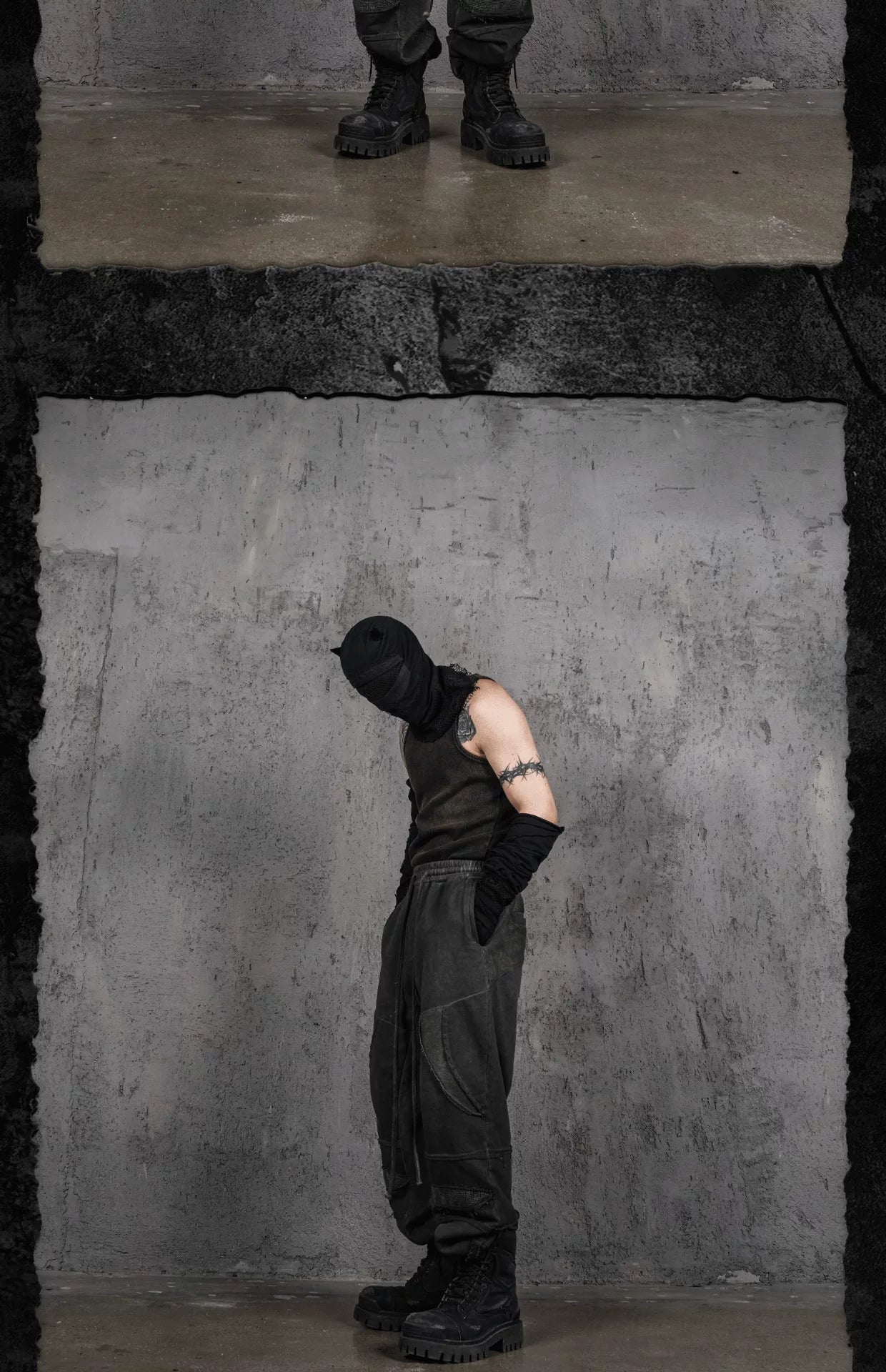 Demon Tooth Heavyweight Distressed Cuffed Sweatpants