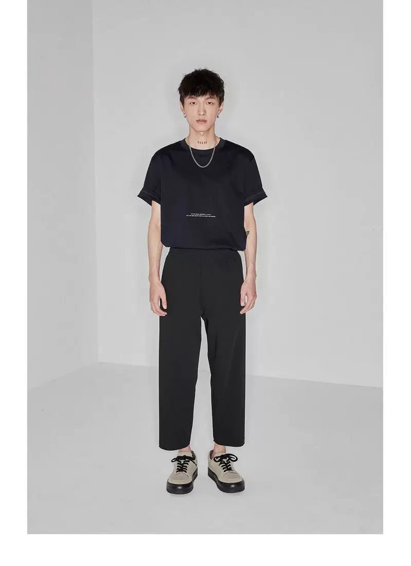 Double-sided Color-block Printed Pima Cotton Tee