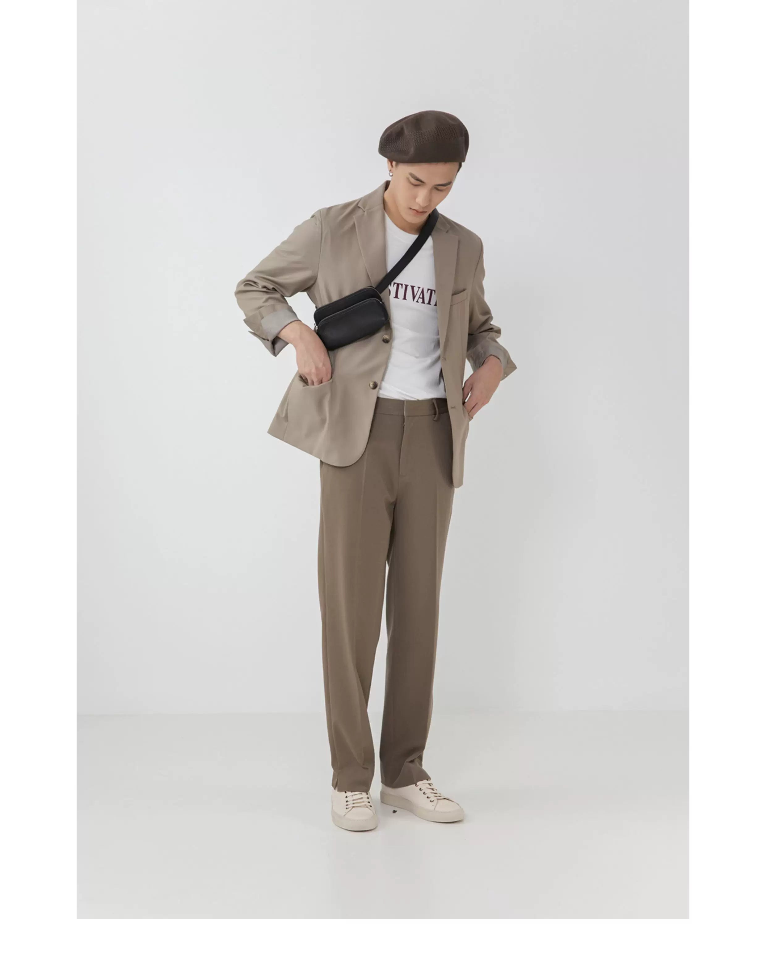 Drapey Straight Split Lounge Pants