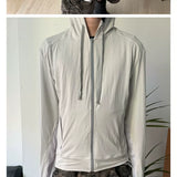 Two-Tone Cooling Stretch Mesh Hooded Jacket
