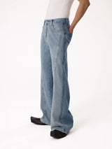 Men's Blue Gradient Distressed Jeans