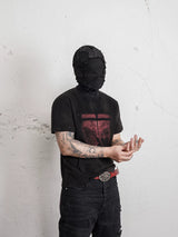 Angel Devil Print Washed Cotton Tee