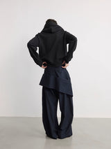 Double Waist Honeycomb Cargo Pants