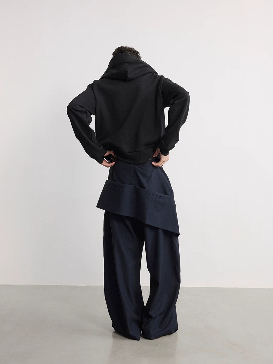 Double Waist Honeycomb Cargo Pants