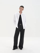 Satin Dress Shirts French Wide Sleeves