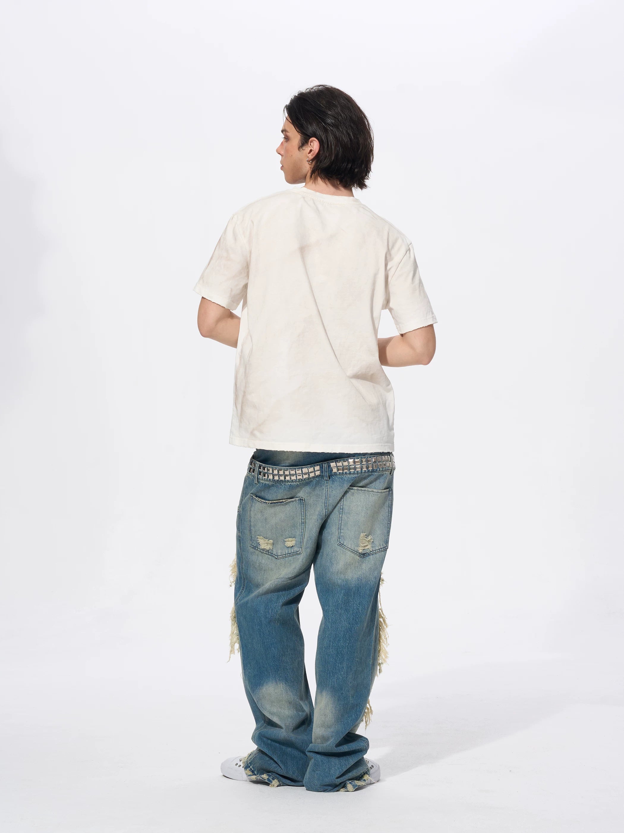 Men's Snack Print Washed Cotton Tee