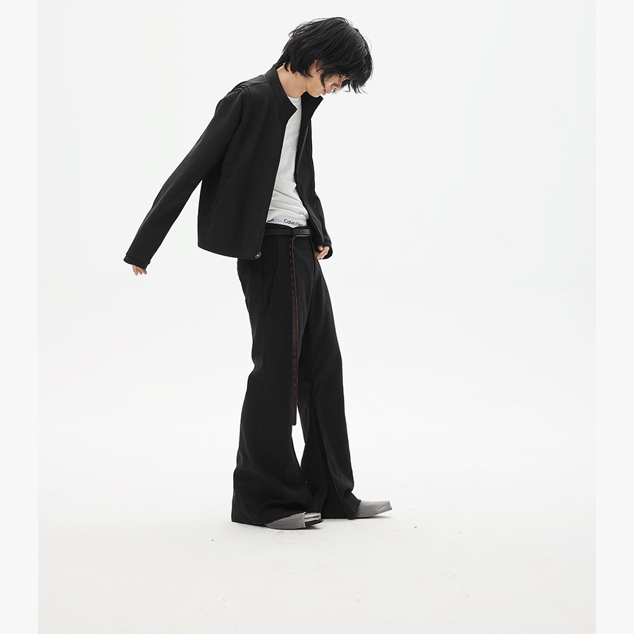 Soft Space Cotton Boxy Zip Sweatshirt