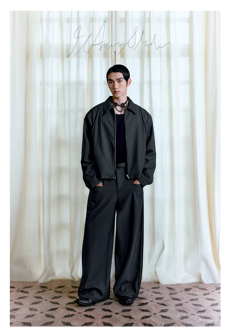 Baggy Deconstructed Tailored Pants