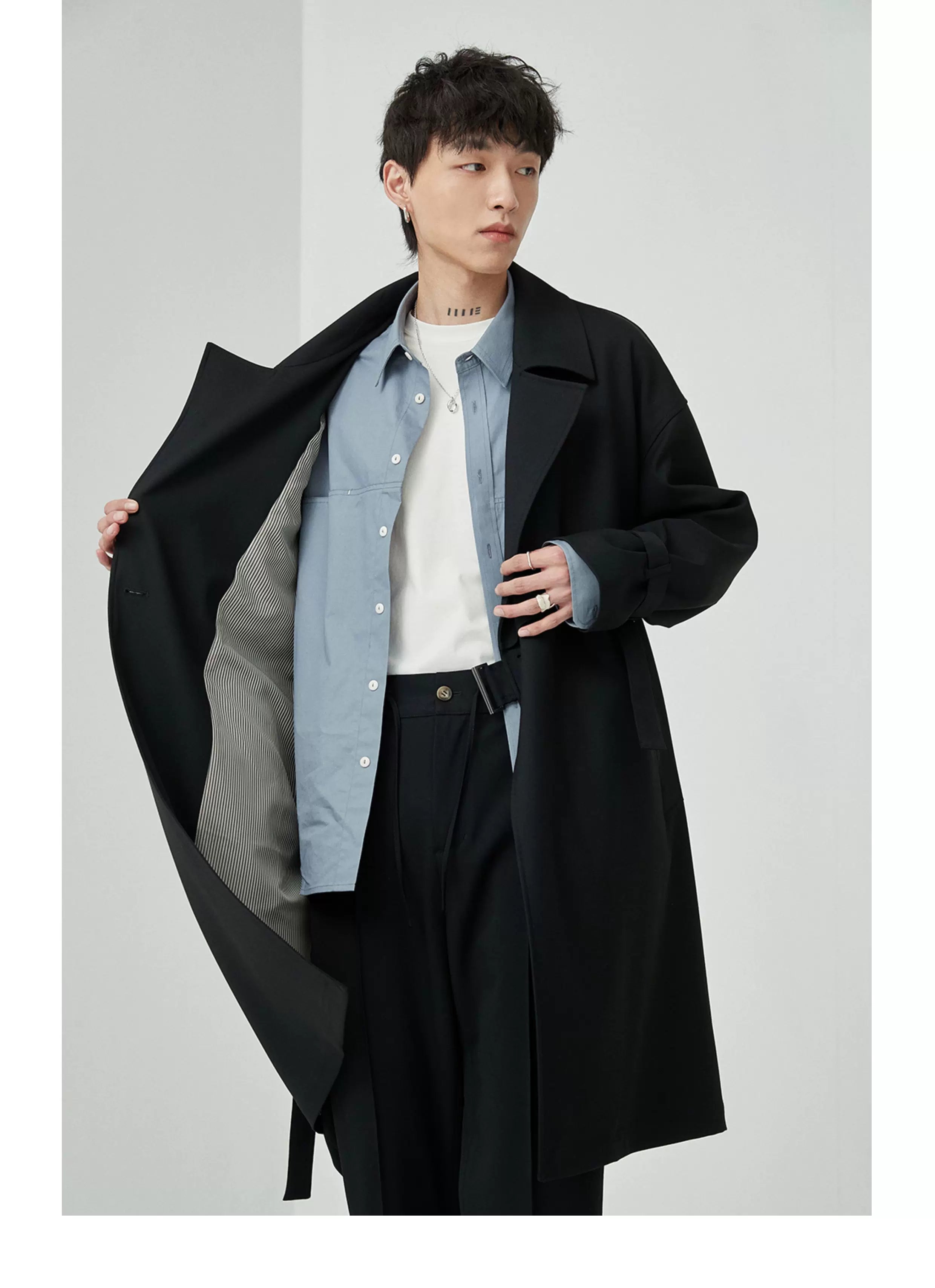 Split Pocket Basic Cotton Shirt