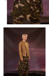 Cute Unisex Military Double-layer Dinosaur Skort