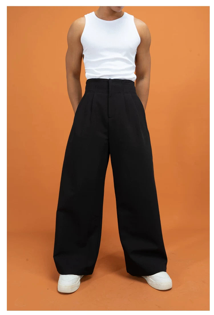 Black High Waist Wide Leg Pants