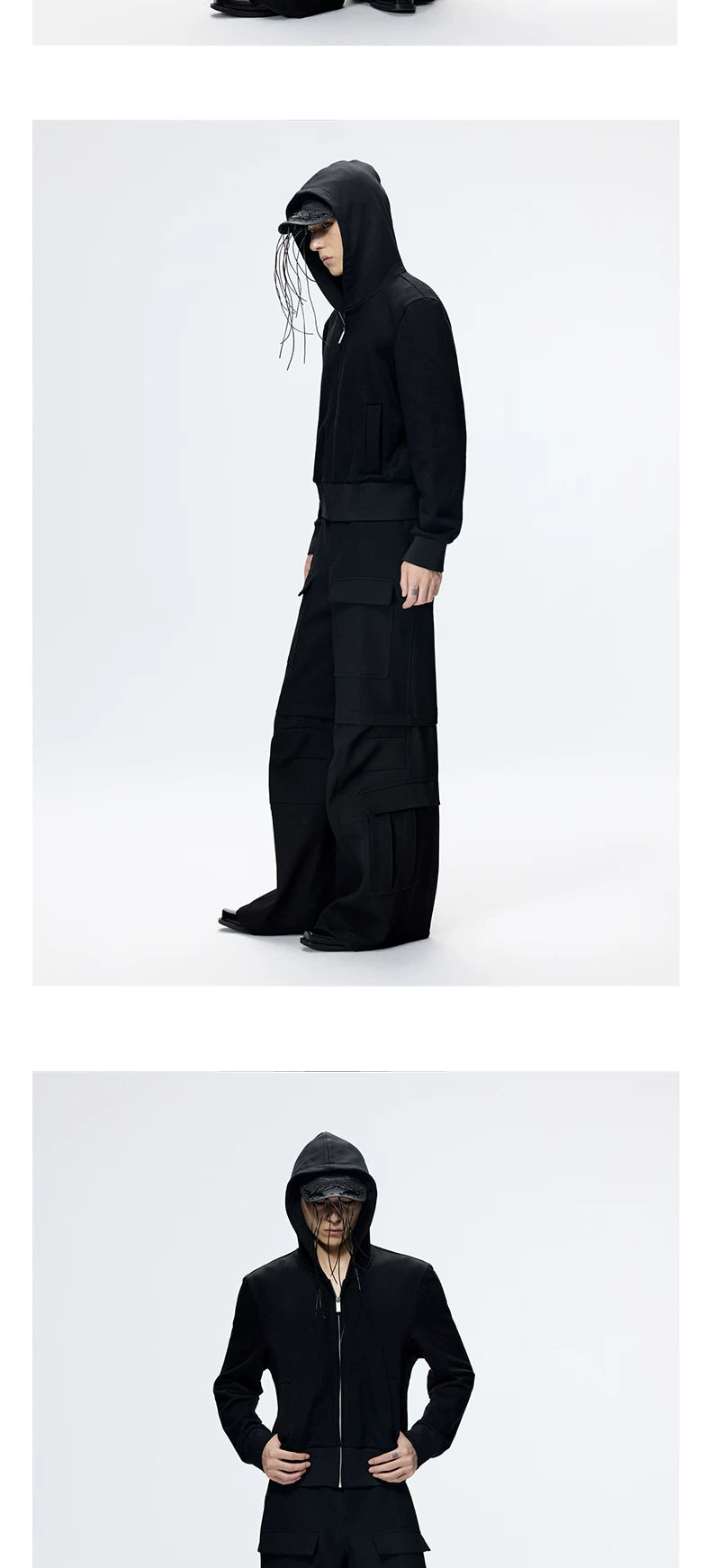 Wide-Leg Multi-Pocket Cargo Pants