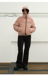 Reflective Liquid Nylon Cargo Parachute Pants