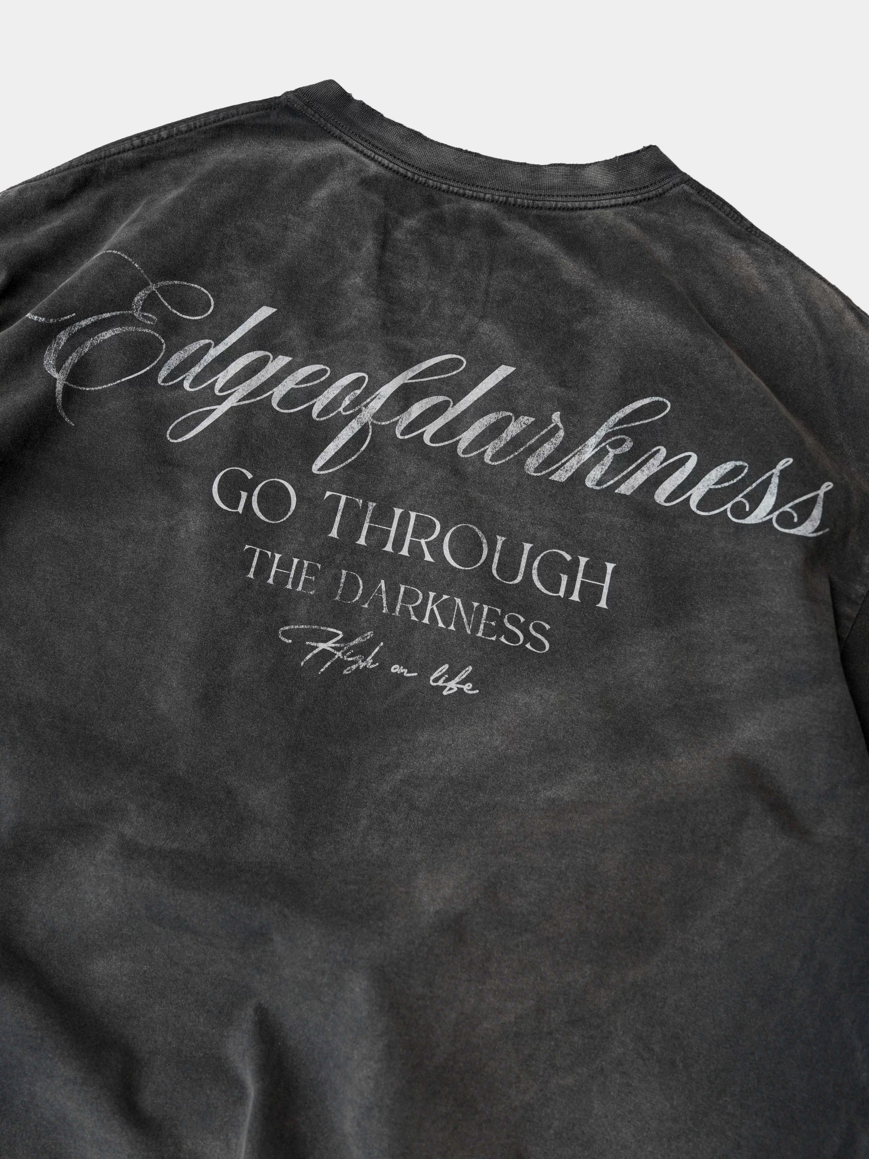 Demon Goat Distressed Printed Loose Tee