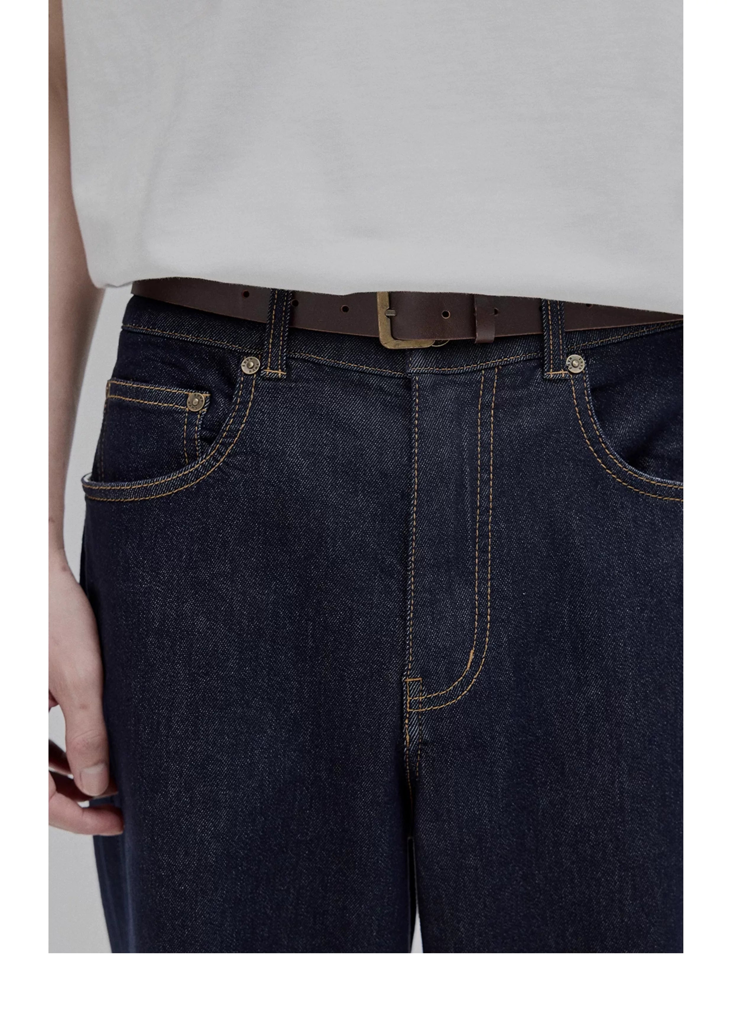 Lightweight Tapered Jeans