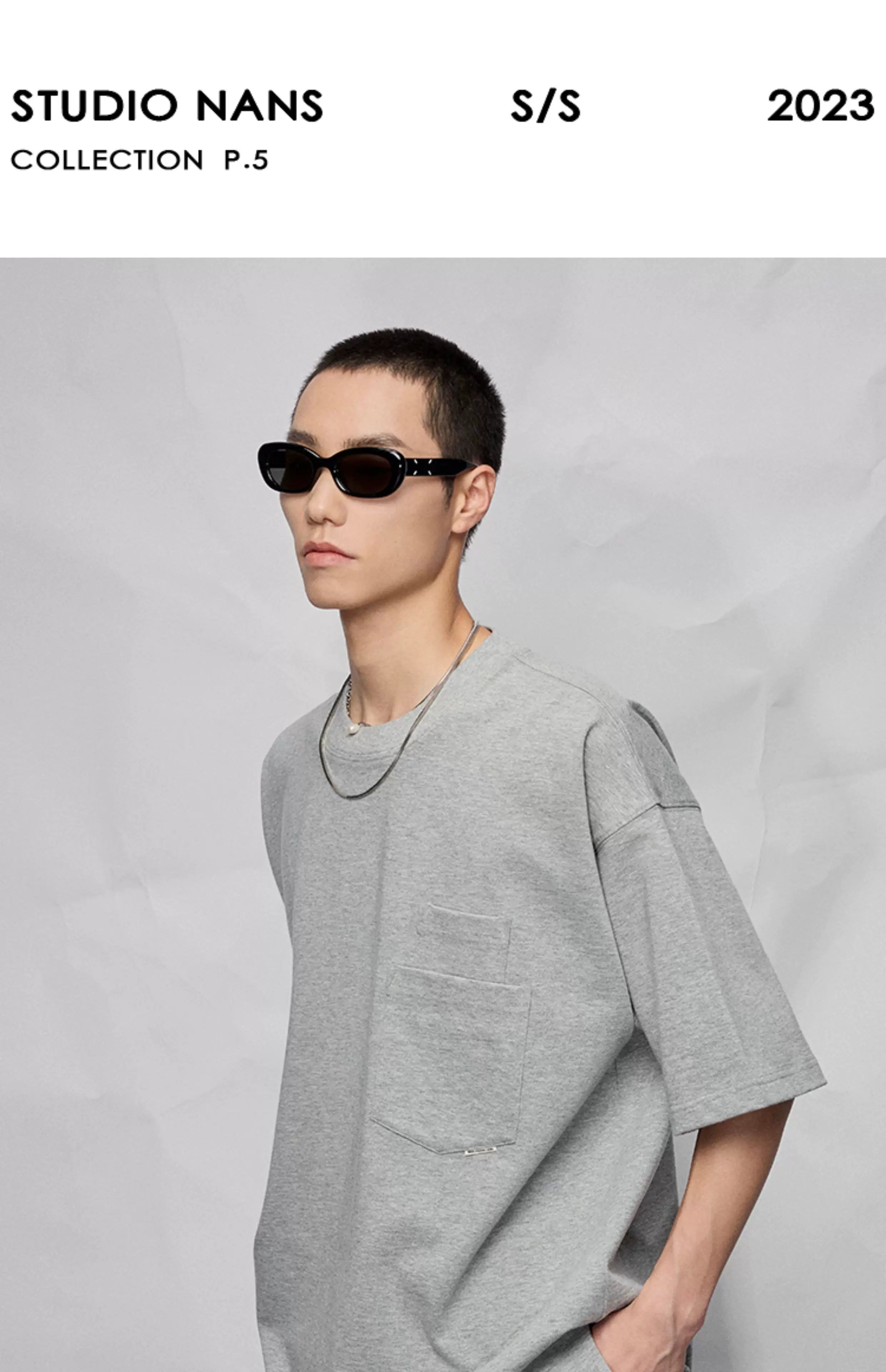 Double Pocket Split Hem Loose Tee