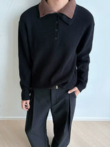 Reversible Two-in-One Stand Collar Sweater Coat