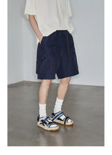 Magnetic Belted Elastic Multi-pocket Shorts