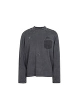 Vintage Printed Pocket Long Sleeve Tee
