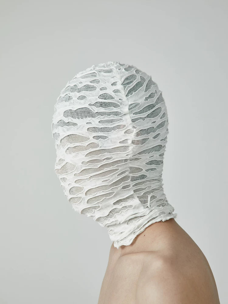 Unisex Black White Balaclava Mask