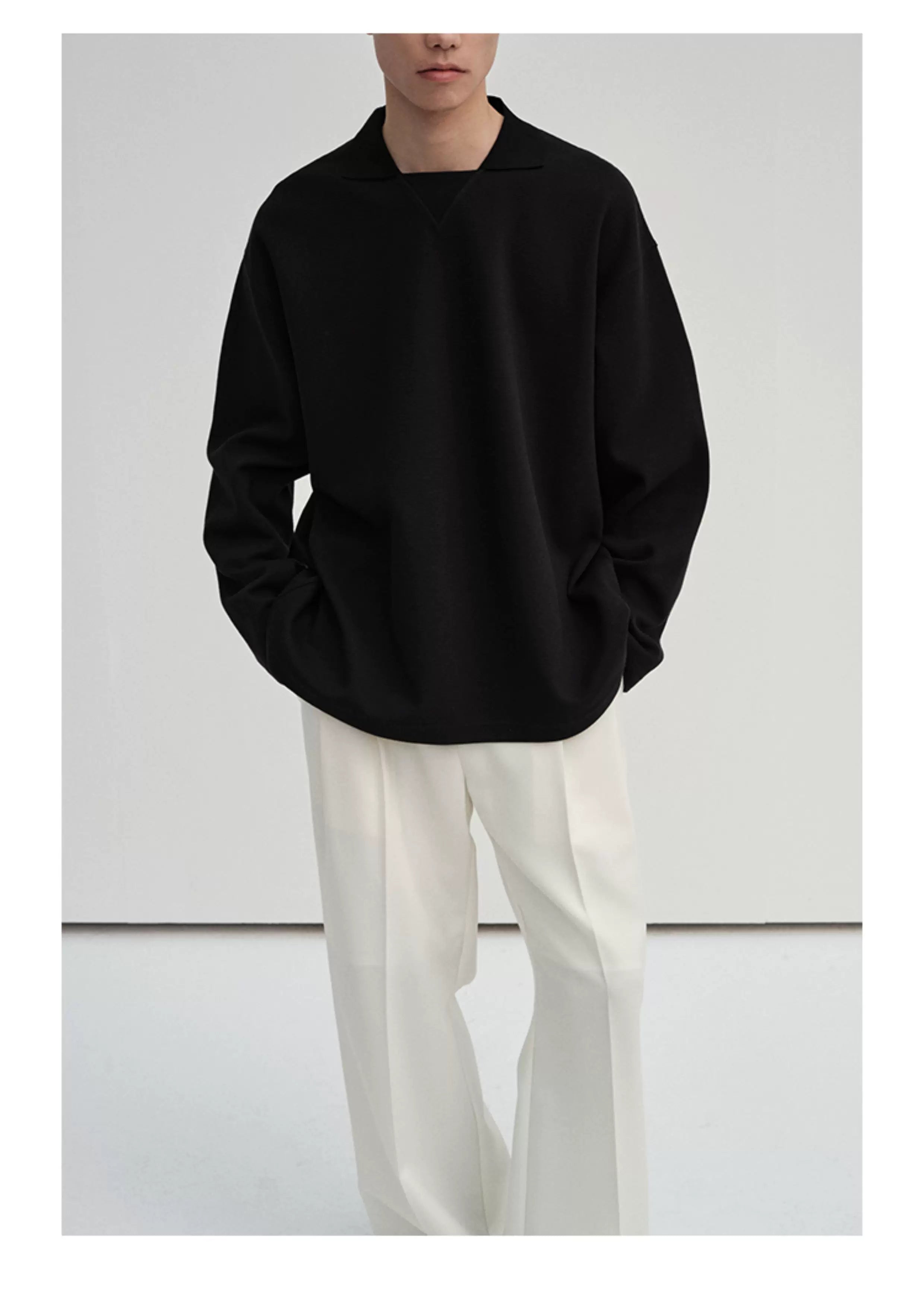 Waist-Adjustable Striped Flared Merino Wool Pants