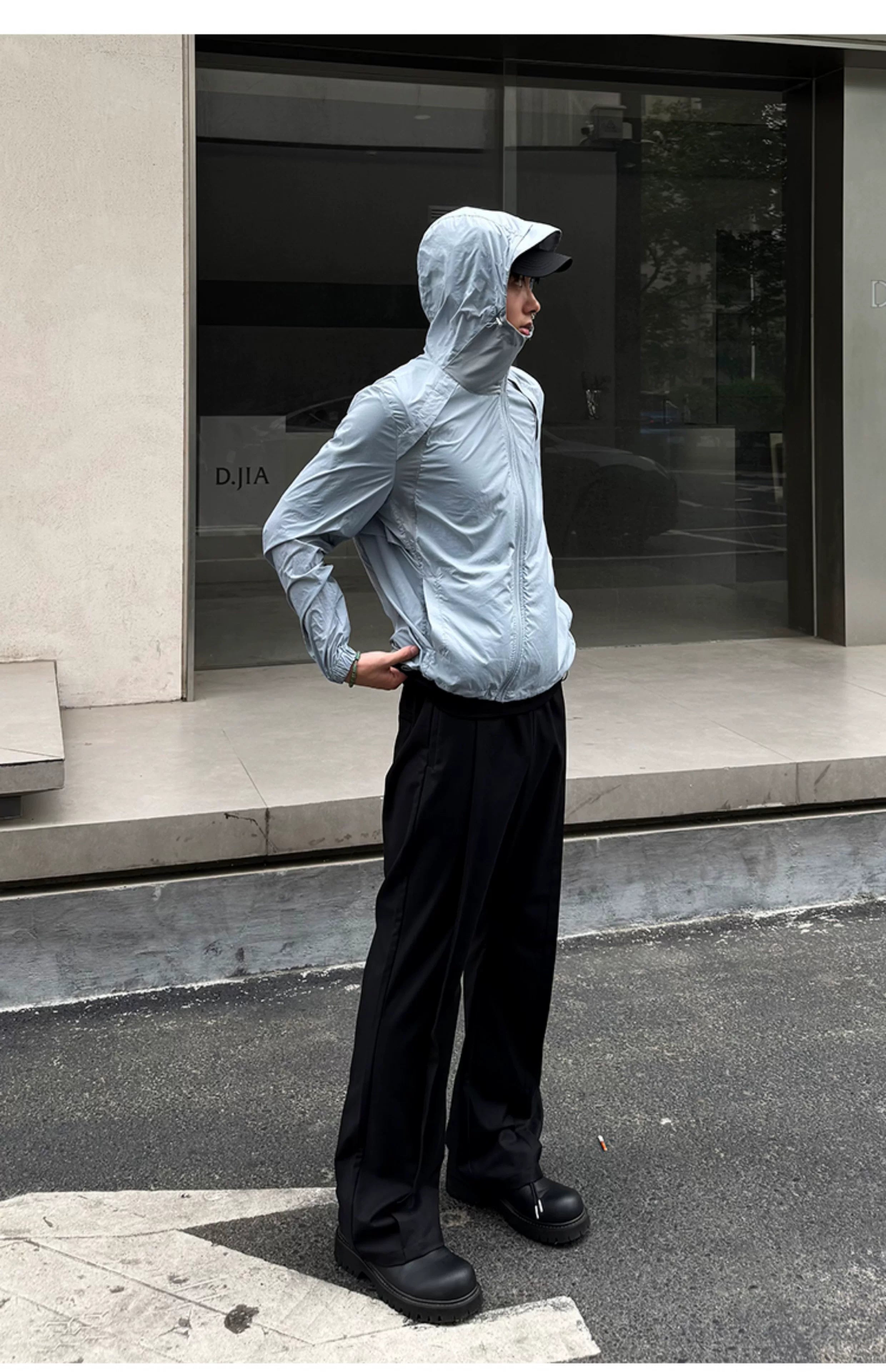 Men's Drawstring Waist Flared Suit Pants