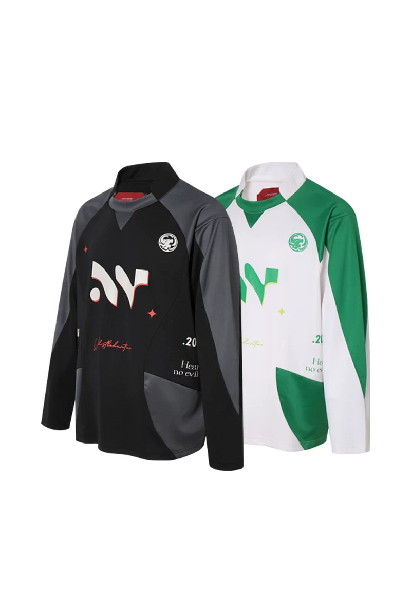 Men's 2-Tone Long Sleeve Cotton Jersey