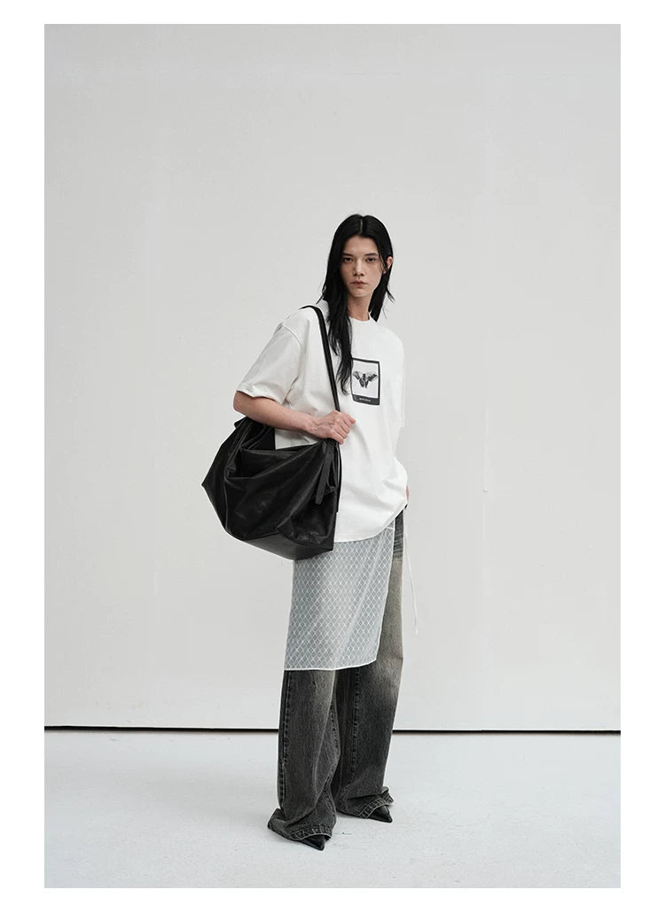 Printed 300G Long-Staple Cotton Short-Sleeve Tee