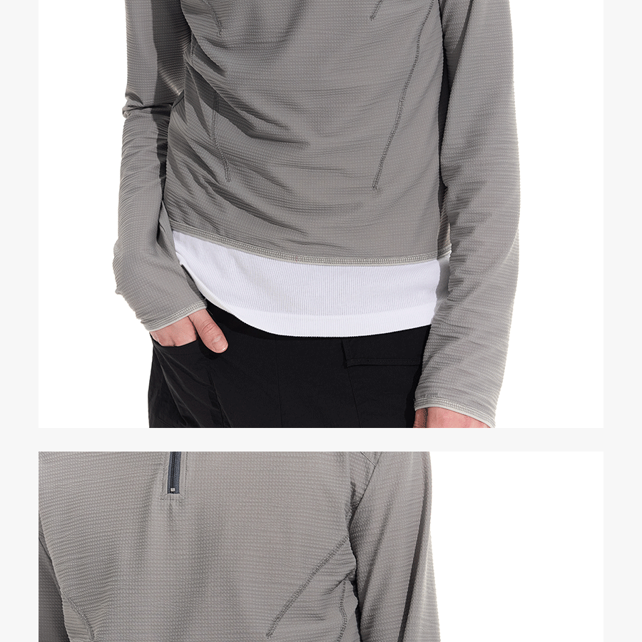 UPF30+ Half-Zip Quick-Dry Stretch Sun Jacket