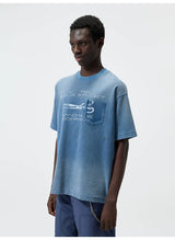 270G Printed Vintage Waffle Cotton Tee