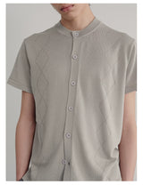 Knitted Lattice Ice Silk Cardigan