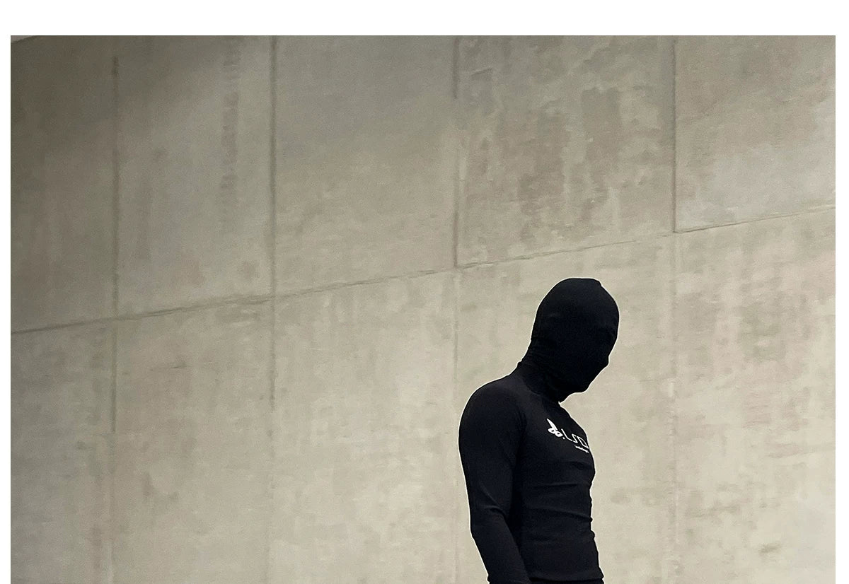 Black Loose Pleated Flare Cotton Sweatpants