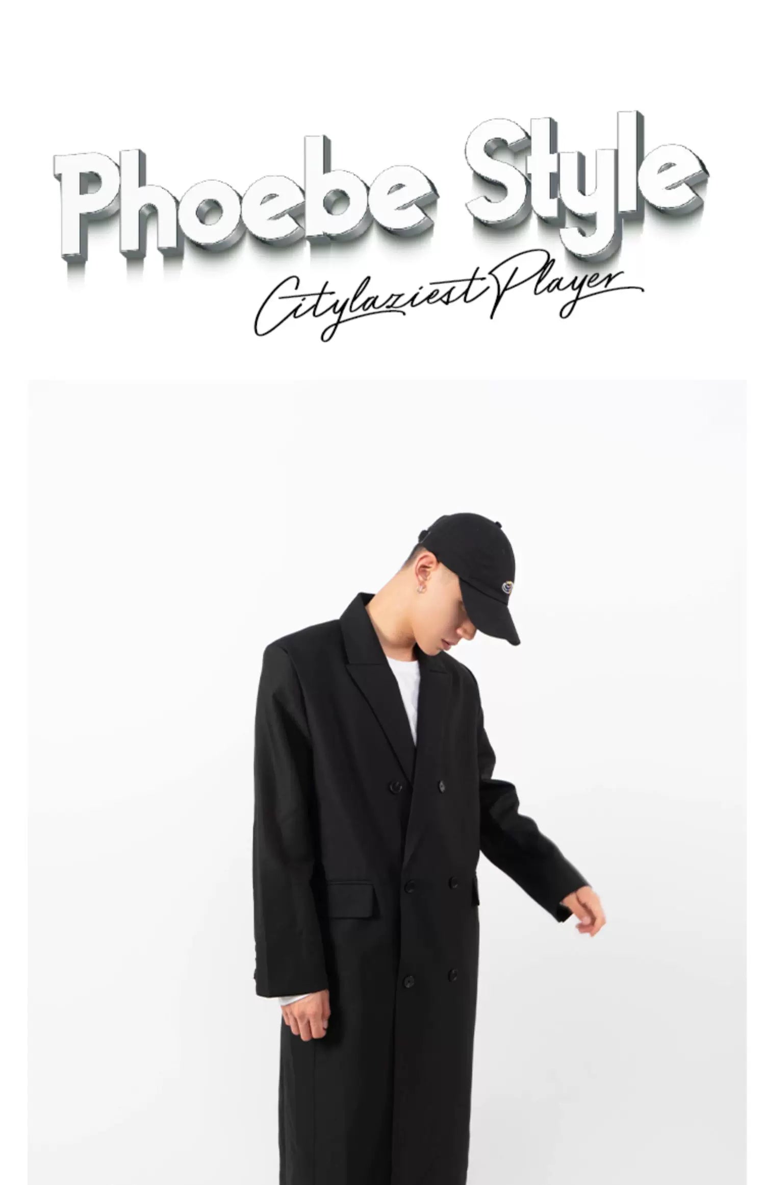 Men's Oversized Two-tone Windproof Trench Coat