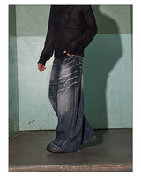 American Vintage Washed Distressed Baggy Jeans