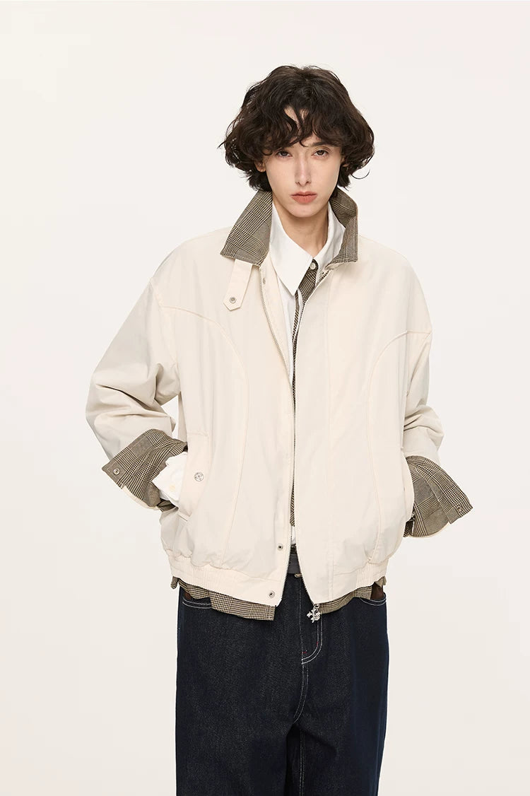 Houndstooth Harrington Jacket