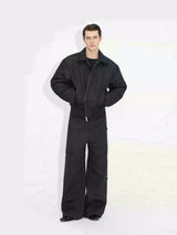 Loose Slim Lapel Collar Cotton Coat