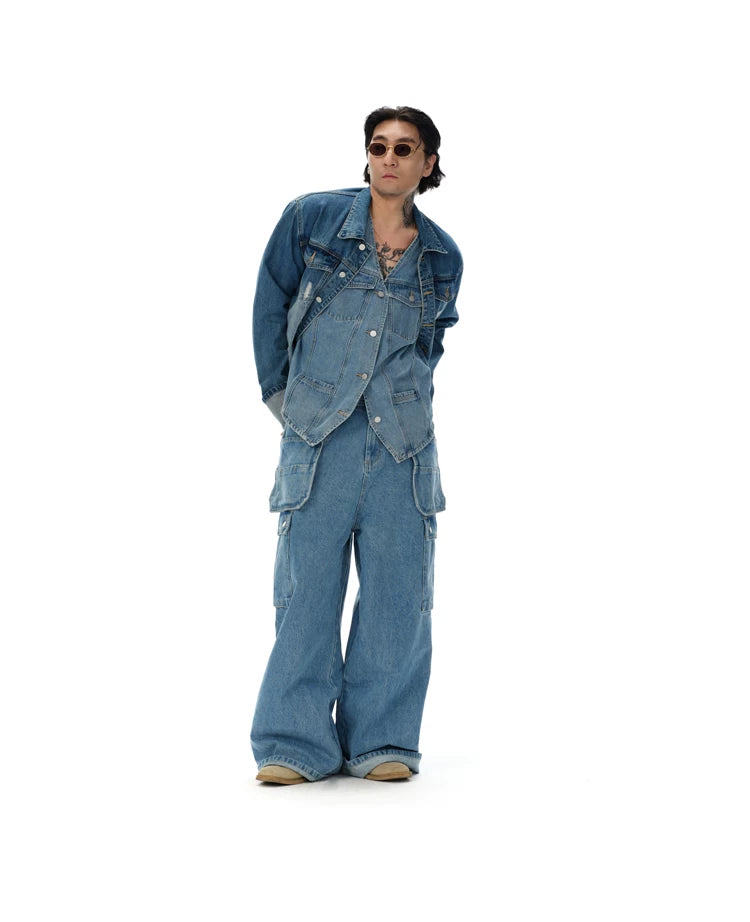 Wild West Washed Denim Vest