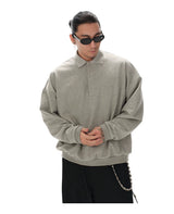 Oversized Polo Neck Sweatshirt