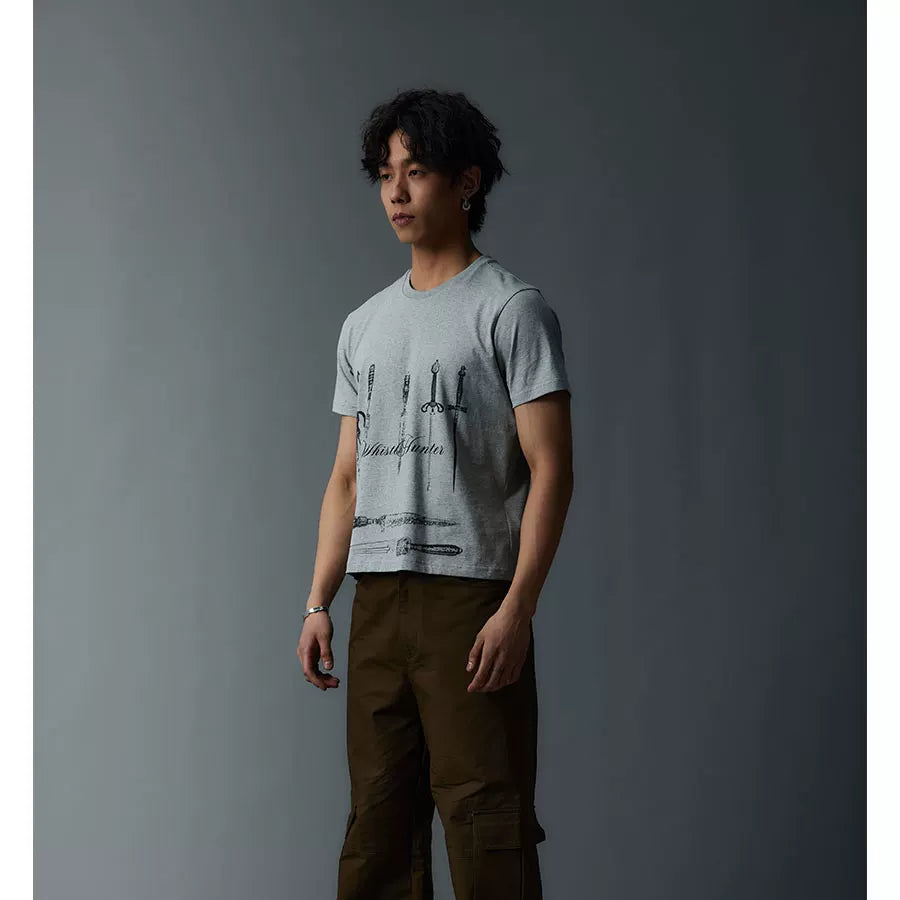 Slim Fit Vintage Print Tee