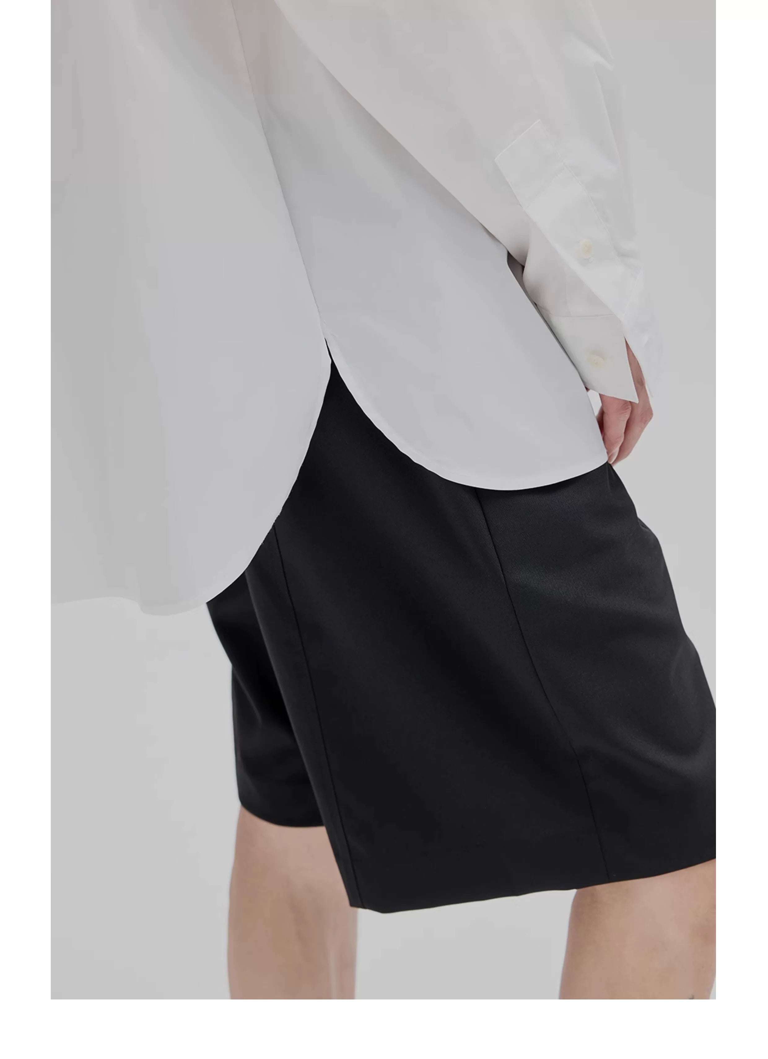Basic Embroidered Pima Cotton Blend Shirt