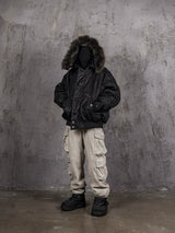 N-2B Nylon Raccoon Fur Flight Jacket