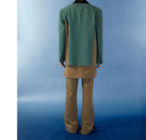 Pleated Belted Punk Retro Flared Pants