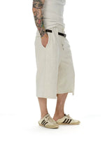 Cropped Terry Bermuda Pants