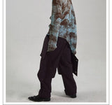 Crinkled Drawstring Outdoor Pants
