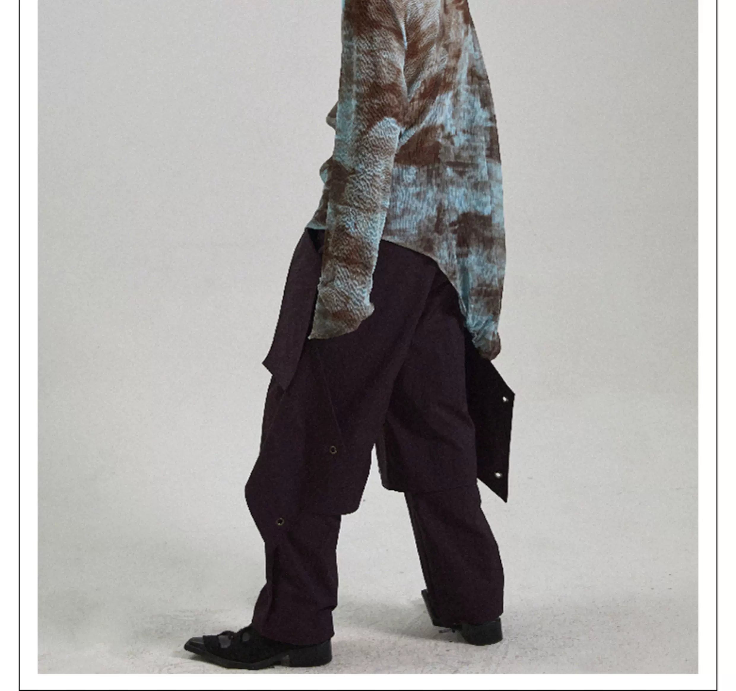 Crinkled Drawstring Outdoor Pants