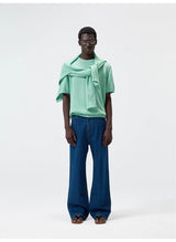 Linen Cotton Blend Short Sleeve Tee