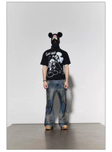 Rhinestone Mickey Print Tees