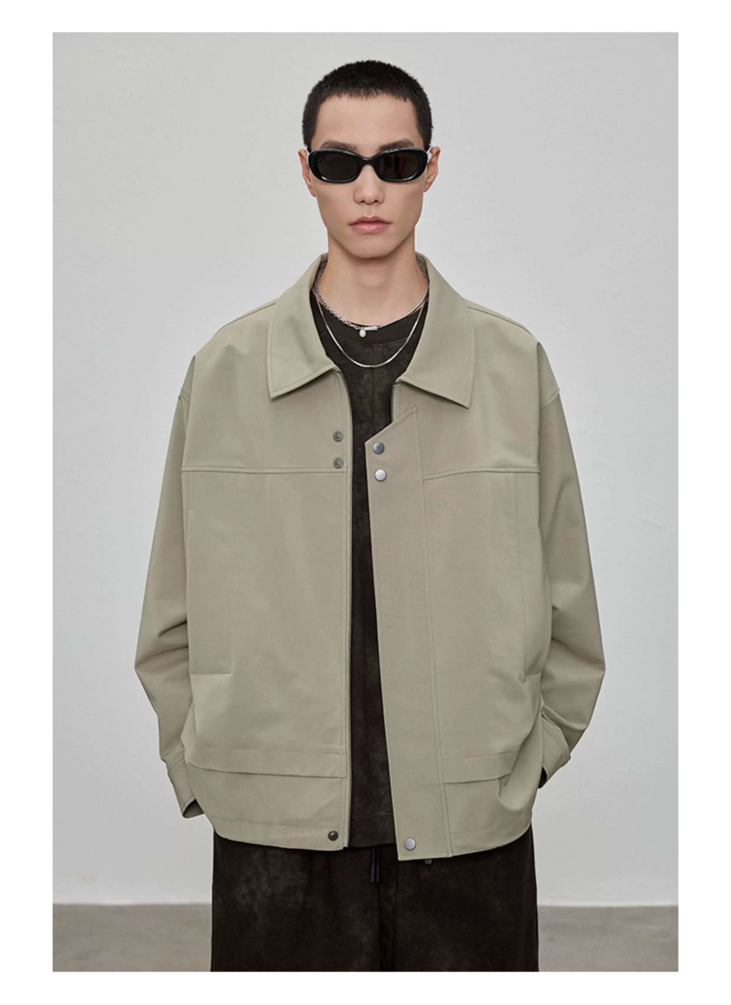 Square Collar Boxy Jacket